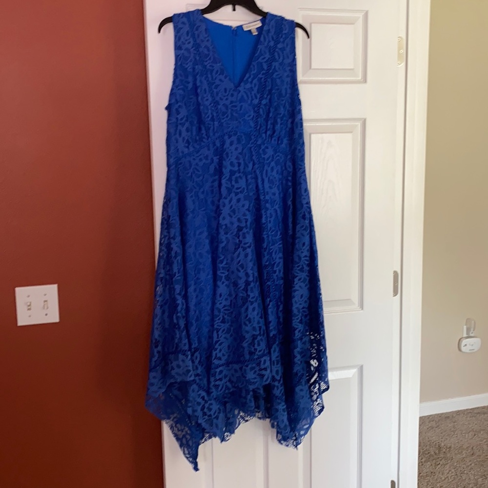 Neiman Marcus Royal Blue dress.